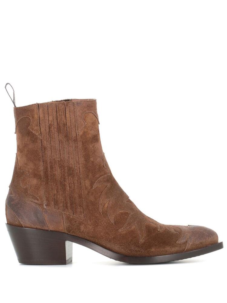 Sartore suede ankle boots - Brown Cover