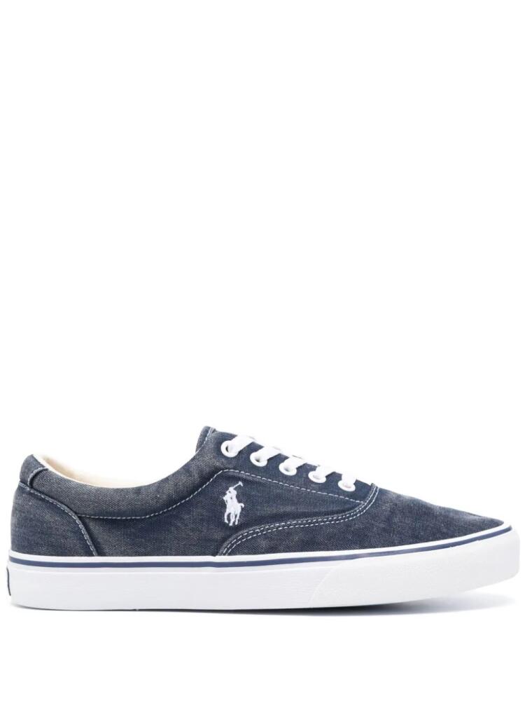 Polo Ralph Lauren logo-sole panelled sneakers - Blue Cover