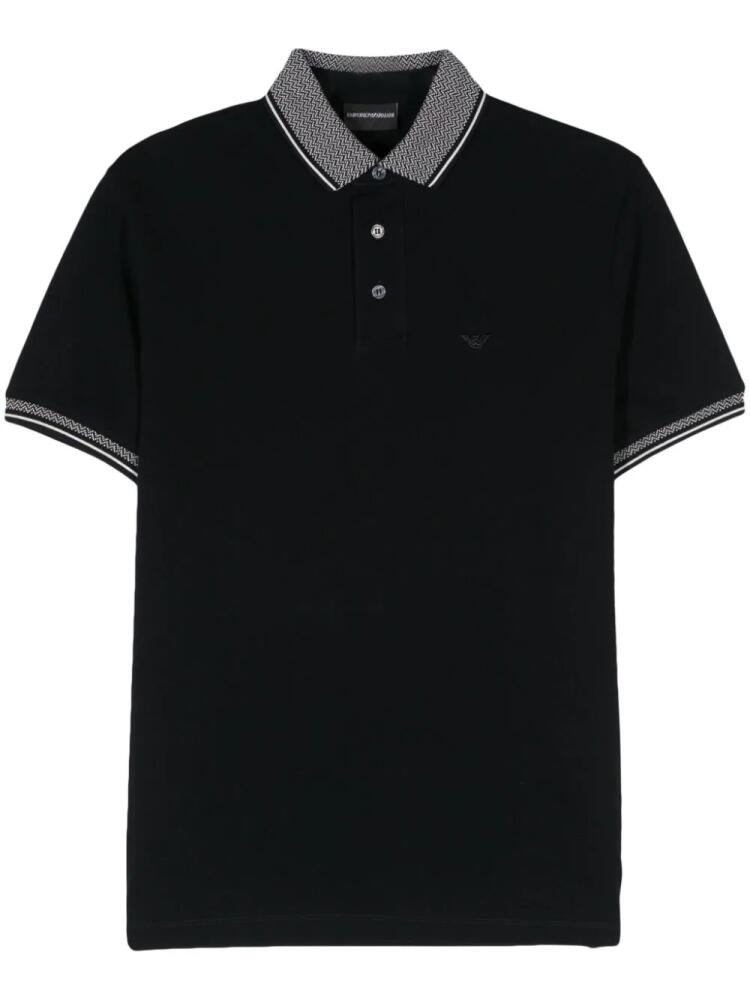 Emporio Armani cotton polo shirt - Blue Cover