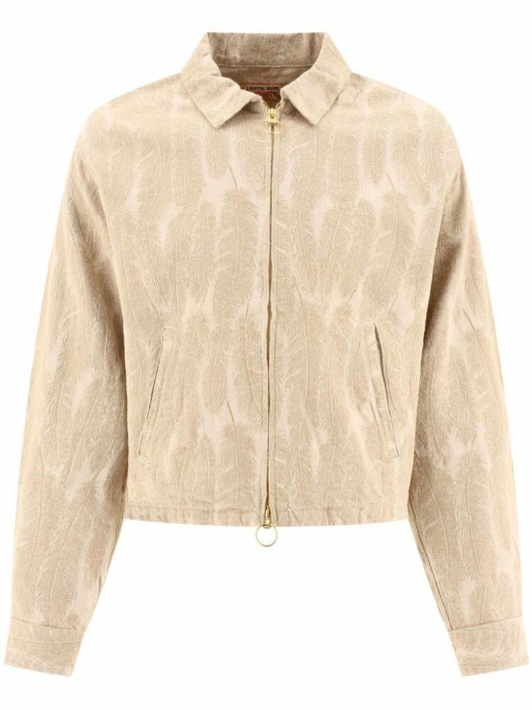 KAPITAL feather print jacket - Neutrals Cover