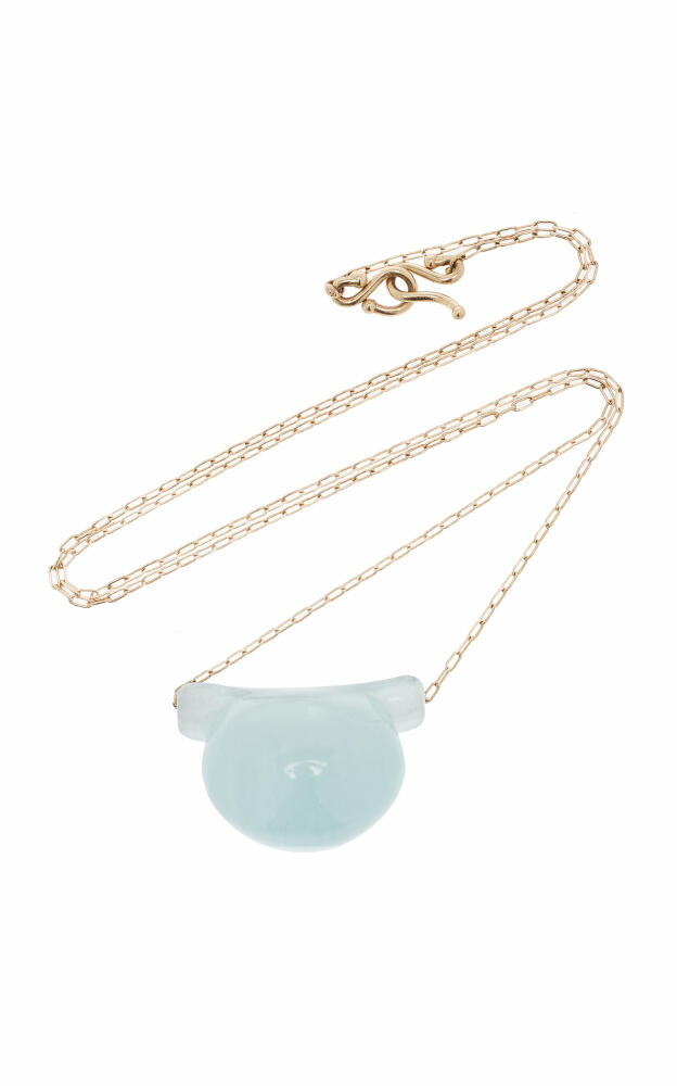 Ten Thousand Things - Etruscan 14K Yellow Gold Aquamarine Necklace - Blue - Gifts For Her Cover