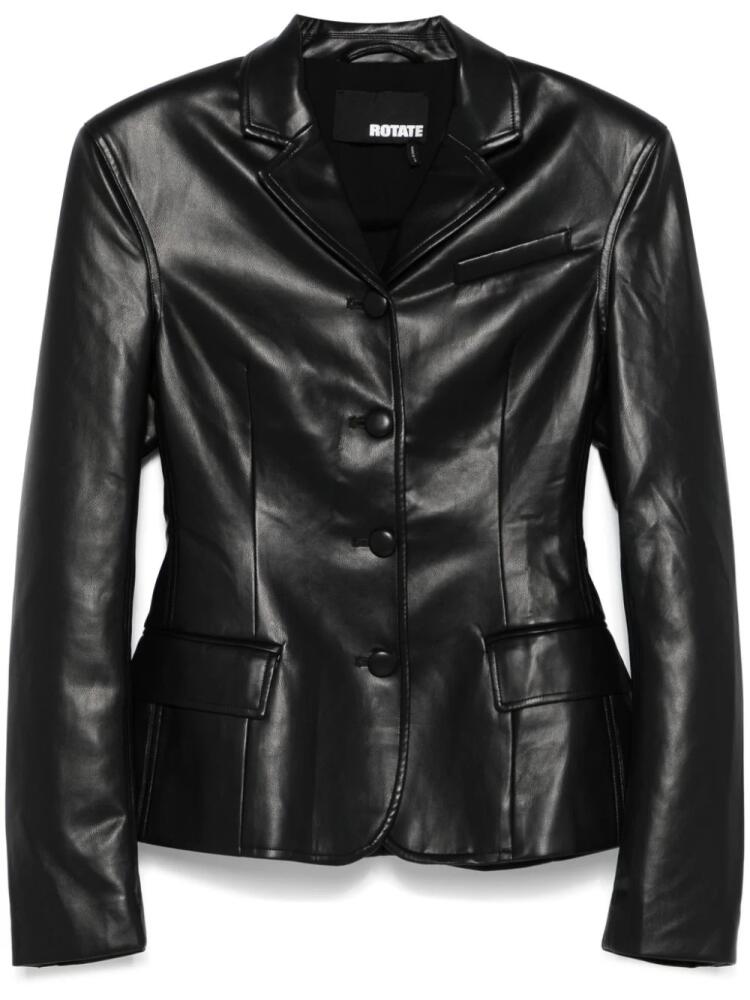 ROTATE BIRGER CHRISTENSEN faux-leather blazer - Black Cover