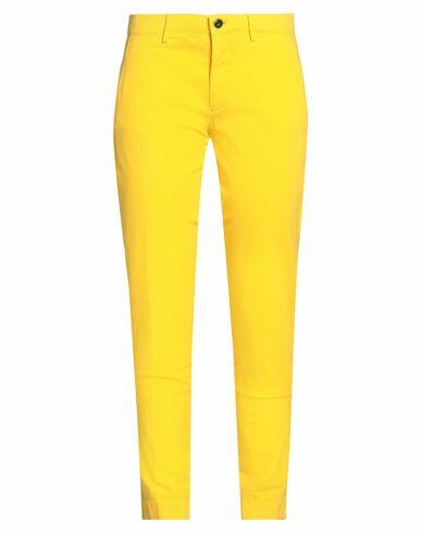 Berwich Woman Pants Yellow Cotton, Lyocell, Elastane Cover