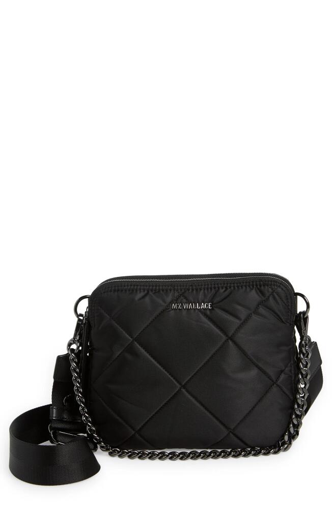 MZ Wallace Bowery Quilted Nylon Crossbody Bag in Black Cover