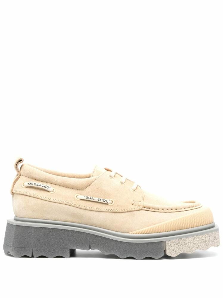 Off-White lace-up chunky loafers - Neutrals Cover