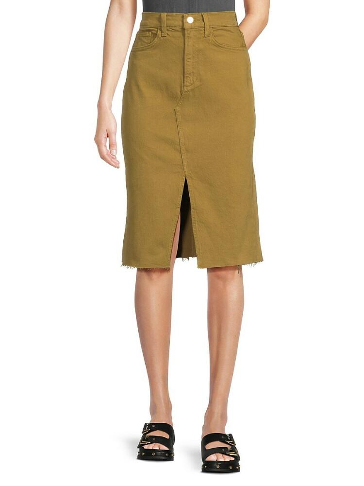 Joe's Jeans Women's The Joplin Slit Denim Skirt - Green Cover