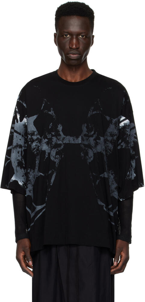 Julius Black Oversized T-Shirt Cover