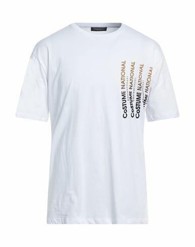 Costume National Man T-shirt White Cotton Cover