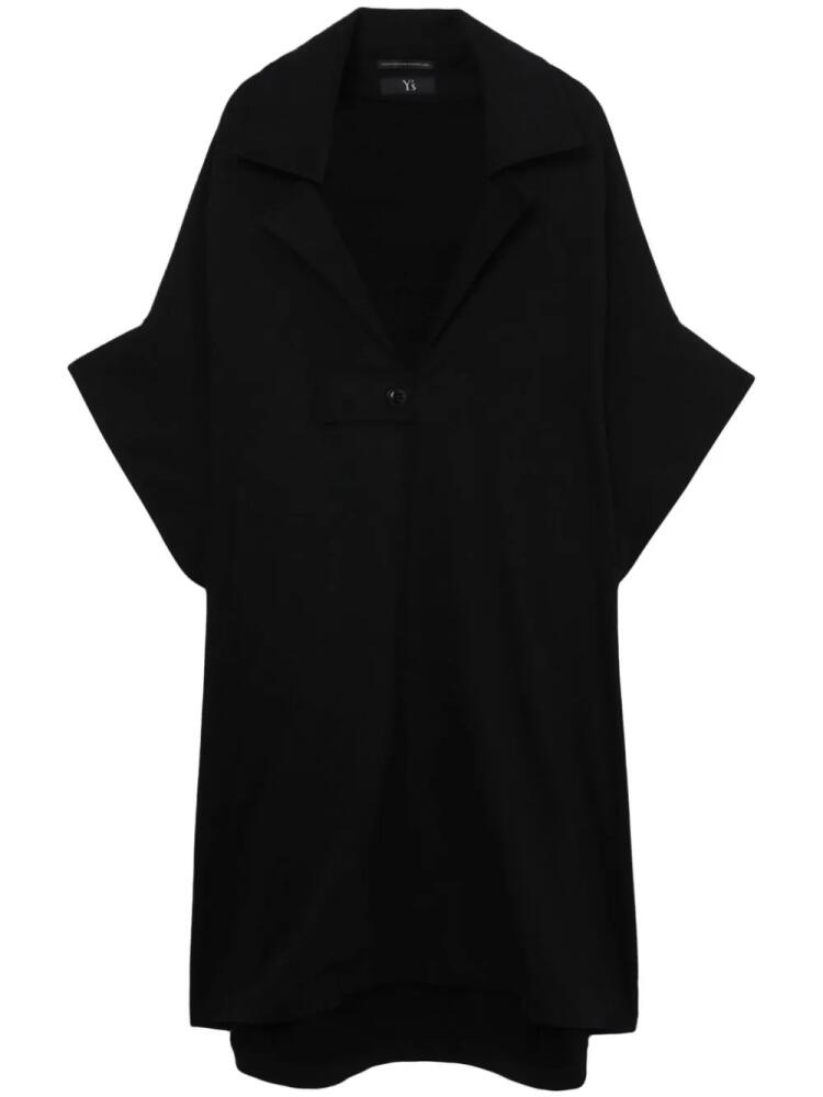 Y's short-sleeve cotton single-breasted coat - Black Cover