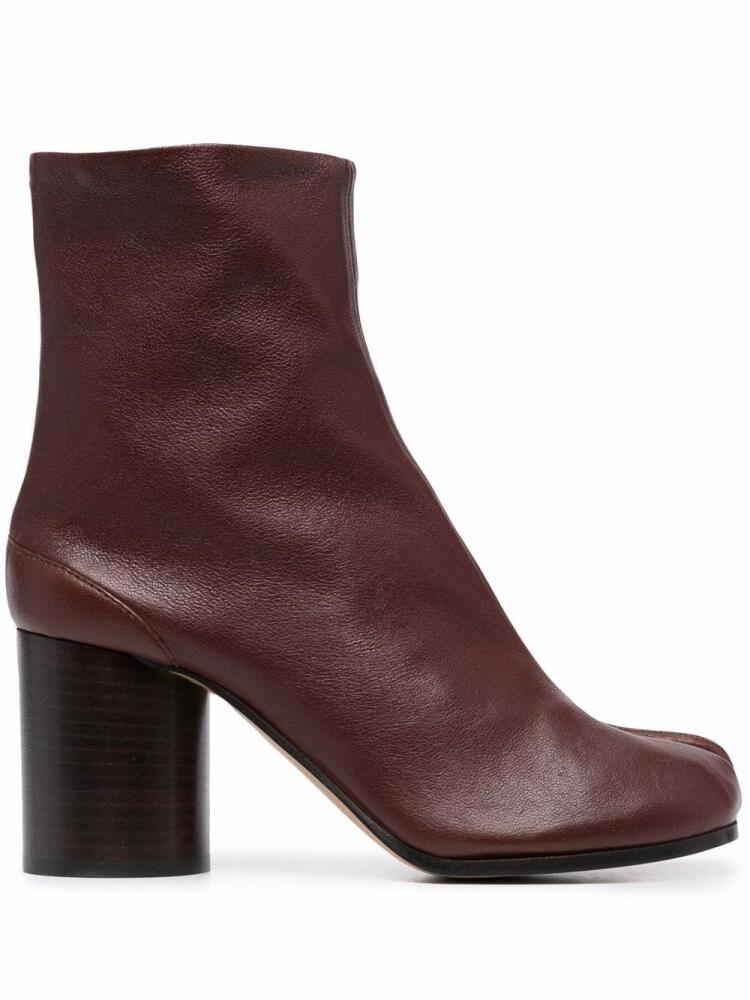 Maison Margiela Tabi 80mm leather ankle boots - Brown Cover