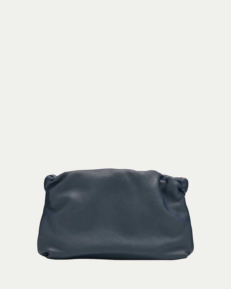 THE ROW Bourse Small Clutch in Small Grained Calfskin Cover