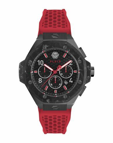 Philipp Plein Plein Chrono Royal Silicone Watch Man Wrist watch Black Stainless Steel Cover