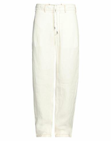 Giorgio Armani Man Pants White Hemp Cover