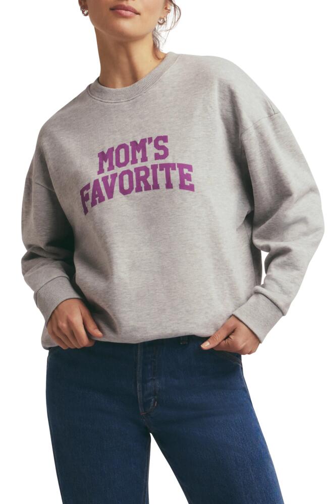 Favorite Daughter Mom's Favorite Cotton Graphic Sweatshirt in Heather Grey Cover