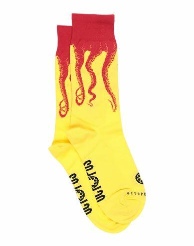 Octopus Socks & Hosiery Yellow Cotton, Polyamide, Elastane Cover