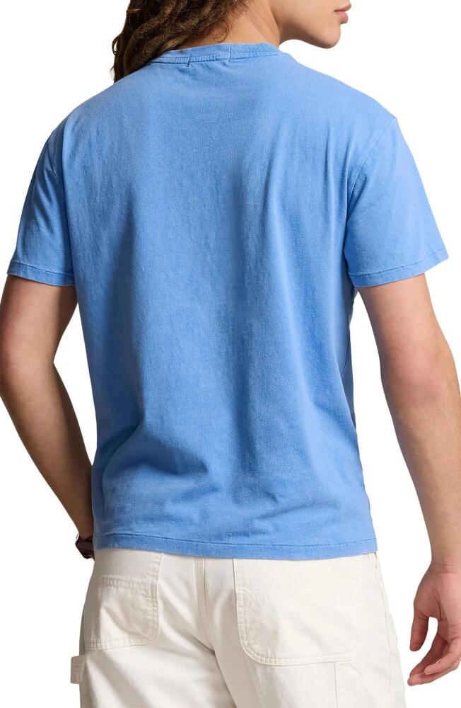 Polo Ralph Lauren Cotton & Linen Pocket T-Shirt in Riviera Blue Cover