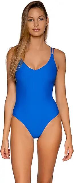 Sunsets Veronica One-Piece (Electric Blue) Women's Swimsuits One Piece Cover