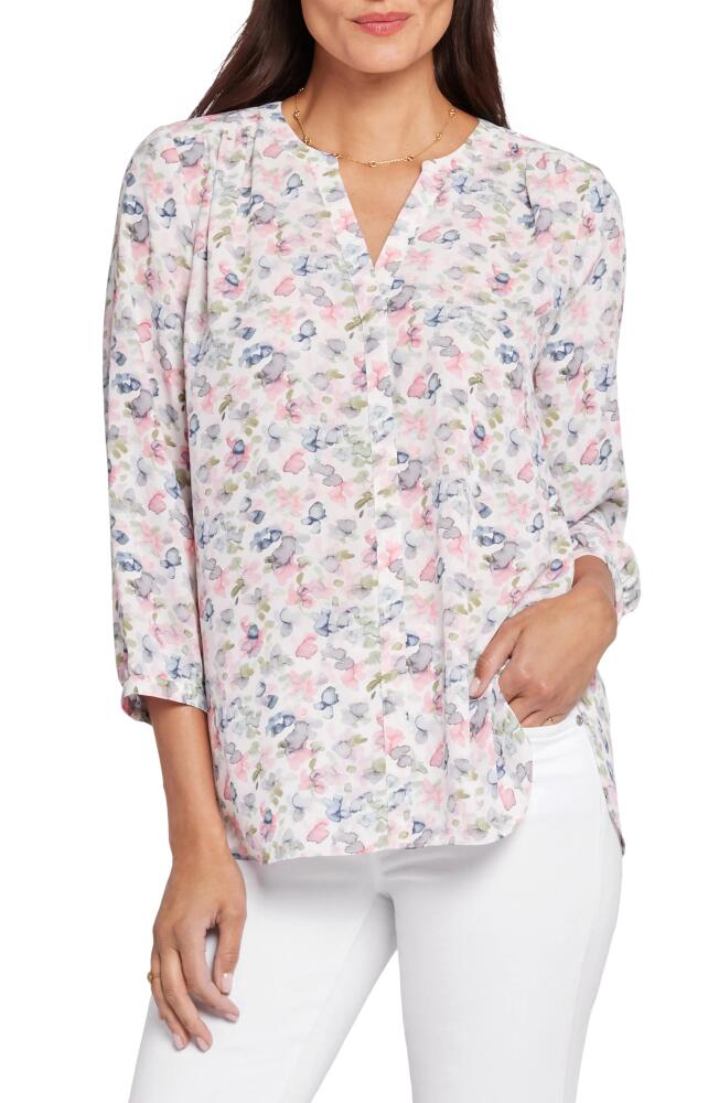 NYDJ Pintuck Blouse in Rosebuds Cover