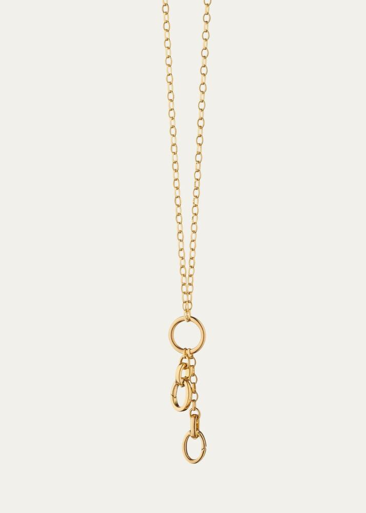 Monica Rich Kosann 18K Gold Belcher Chain Necklace with 3 Enhancers Cover