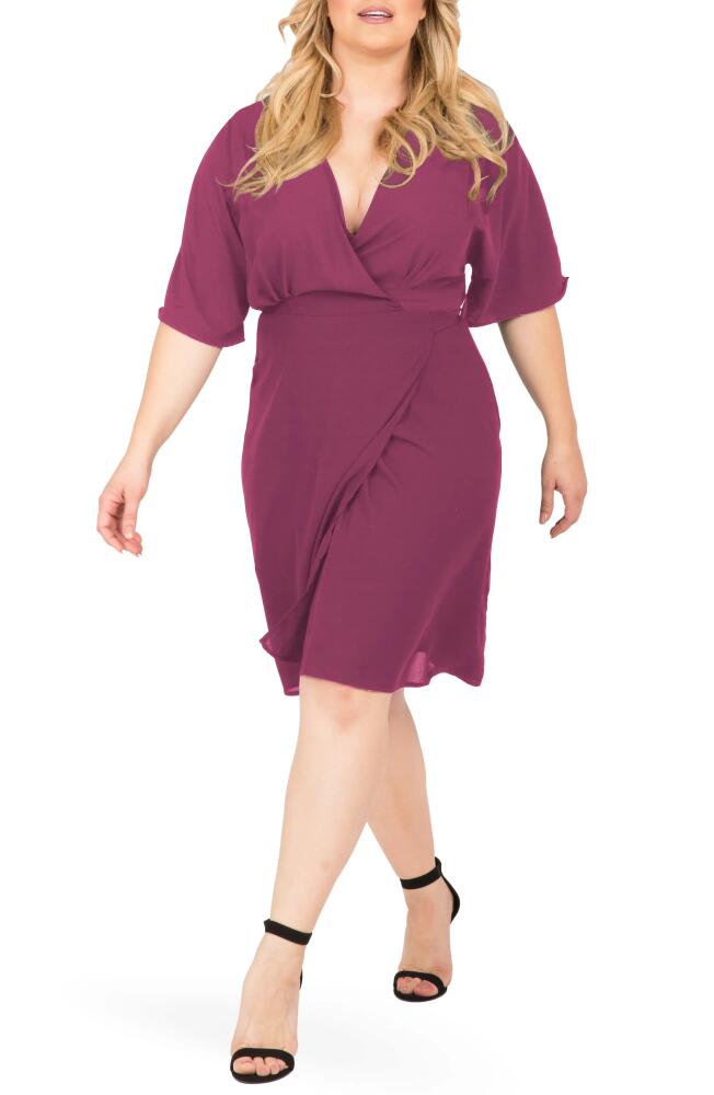 Standards & Practices Candice Georgette Wrap Dress in Rose Cover