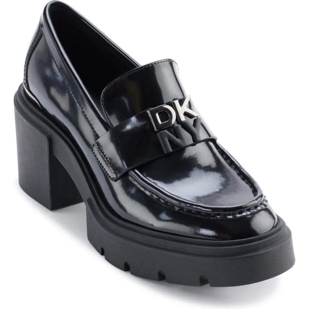 DKNY Texas Platform Bit Loafer in Blk - Black Cover