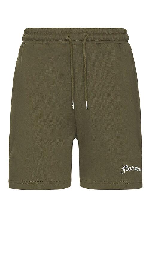 FLANEUR Signature Shorts in Olive Cover