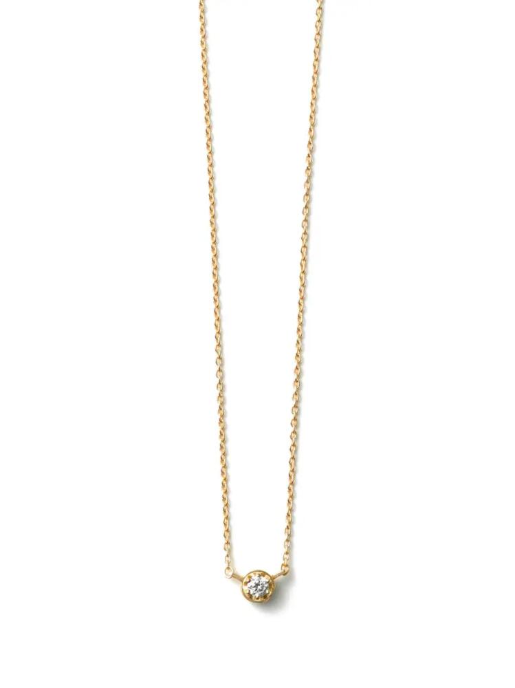 Shihara 18kt yellow gold One Stone diamond necklace Cover