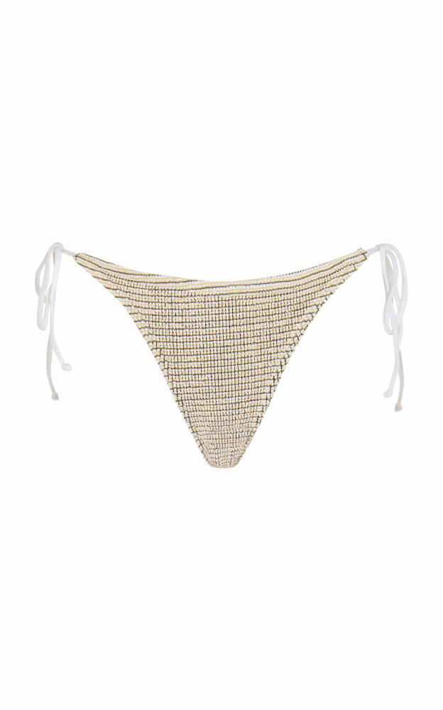 Bond-Eye - x Georgia Fowler Vista Triangle Bikini Bottom - White Cover