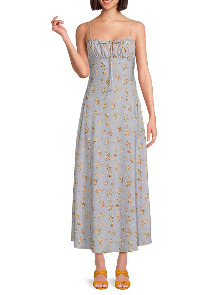 WeWoreWhat Women's Cami Floral Maxi Dress - Blue Cover