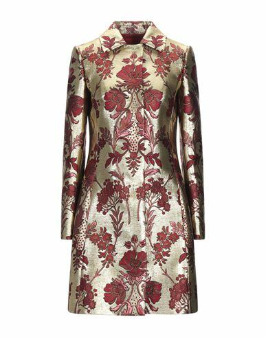 Dolce & gabbana Woman Overcoat & Trench Coat Gold Polyester, Acetate, Silk, Metallic fiber Cover