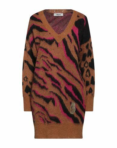 Dimora Woman Sweater Brown Acrylic, Mohair wool, Polyamide Cover