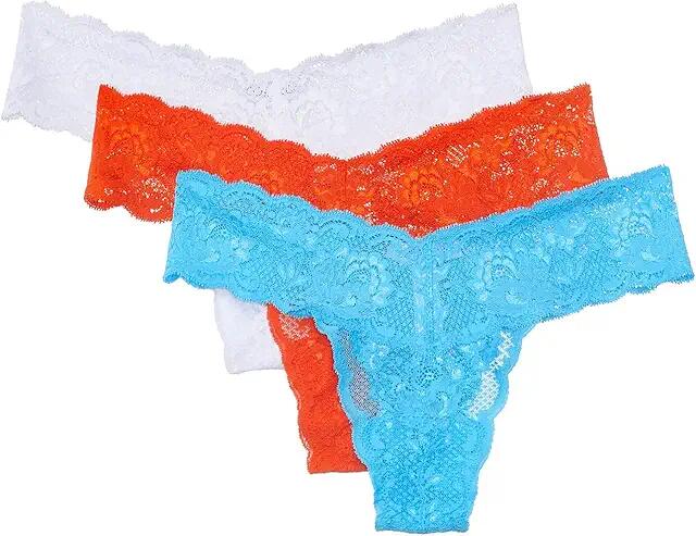 Cosabella Never Say Never 3 Pack Lowrider Thong (Const Blue Sicilian Orng White) Women's Underwear Cover