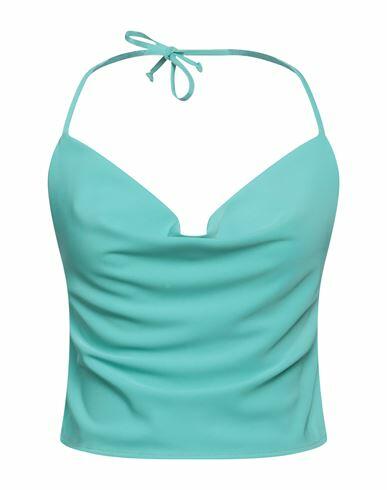 Kontatto Woman Top Turquoise Polyester, Elastane Cover