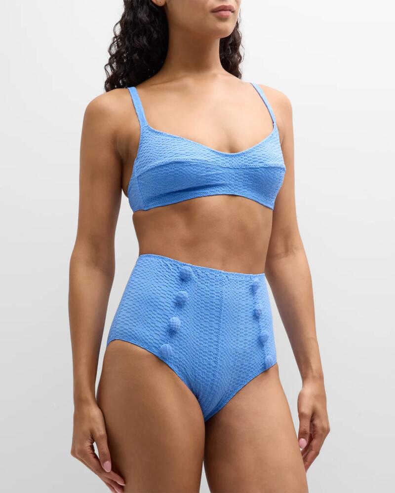 Lisa Marie Fernandez Textured Two-Piece Bikini Set Cover