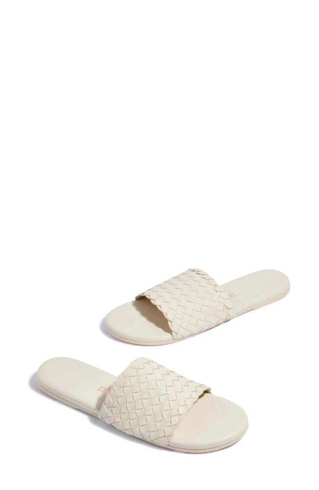 TKEES Betty Woven Slide Sandal in Vanilla Cover