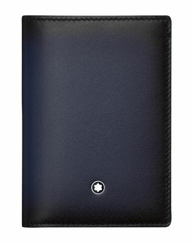 Montblanc Business Card Holder With Gusset Document holder Midnight blue Calfskin Cover