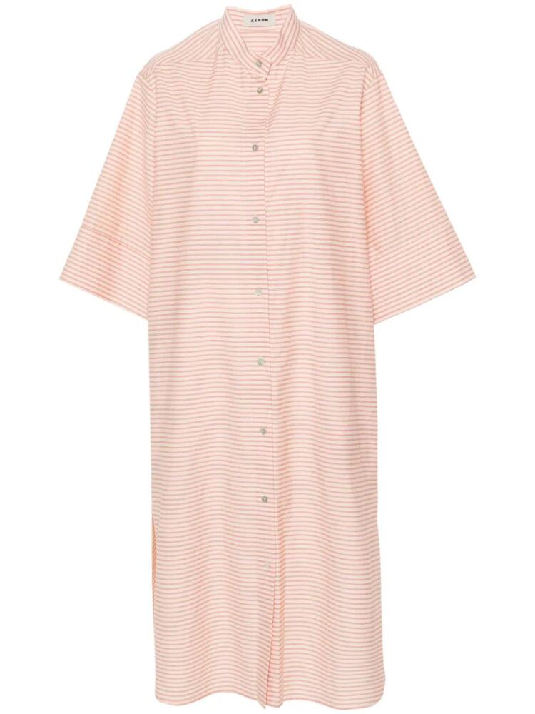 AERON Veda striped shirt dress - Neutrals Cover