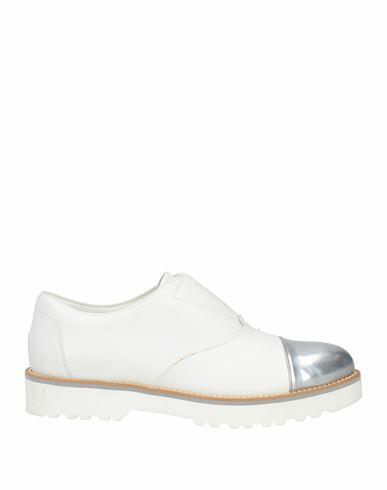 Hogan Woman Loafers White Leather Cover