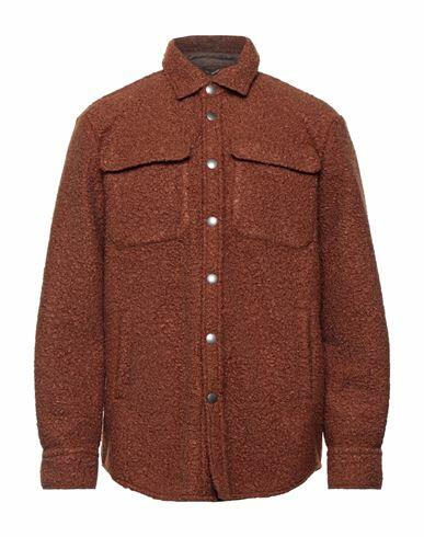 Daniele Alessandrini Man Shirt Brown Polyester Cover