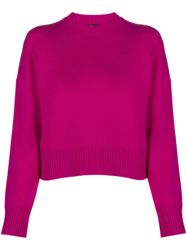 Maje drop-shoulder cashmere jumper - Pink Cover