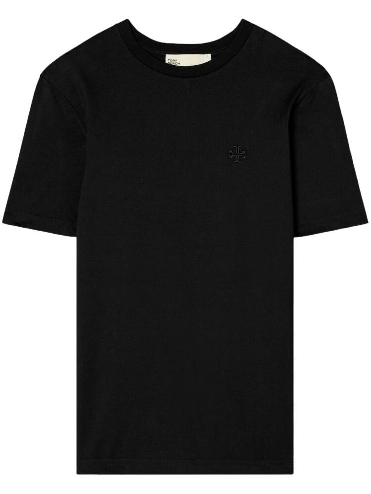 Tory Burch logo-embroidery T-shirt - Black Cover