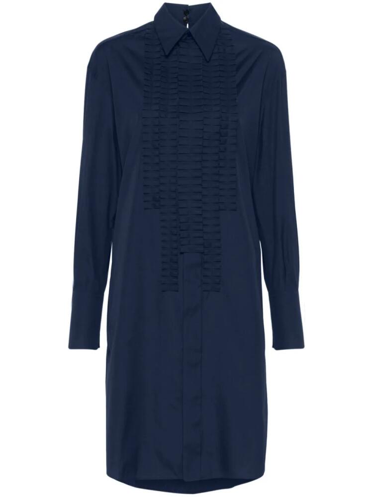 Marni pintucking poplin mini dress - Blue Cover