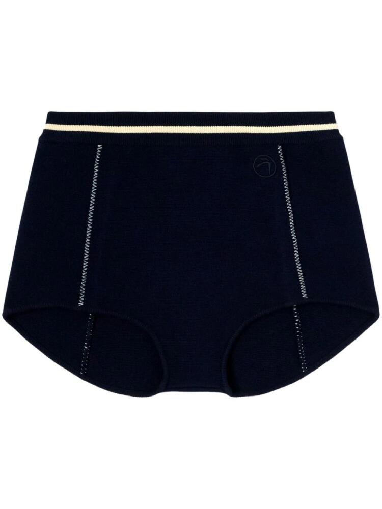 AMBUSH contrasting mini shorts - Blue Cover