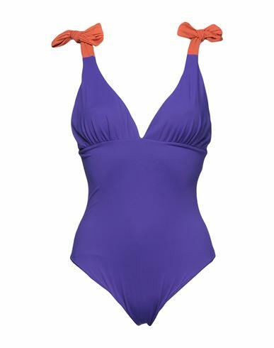 S And S Woman One-piece swimsuit Purple Polyamide, Elastane Cover