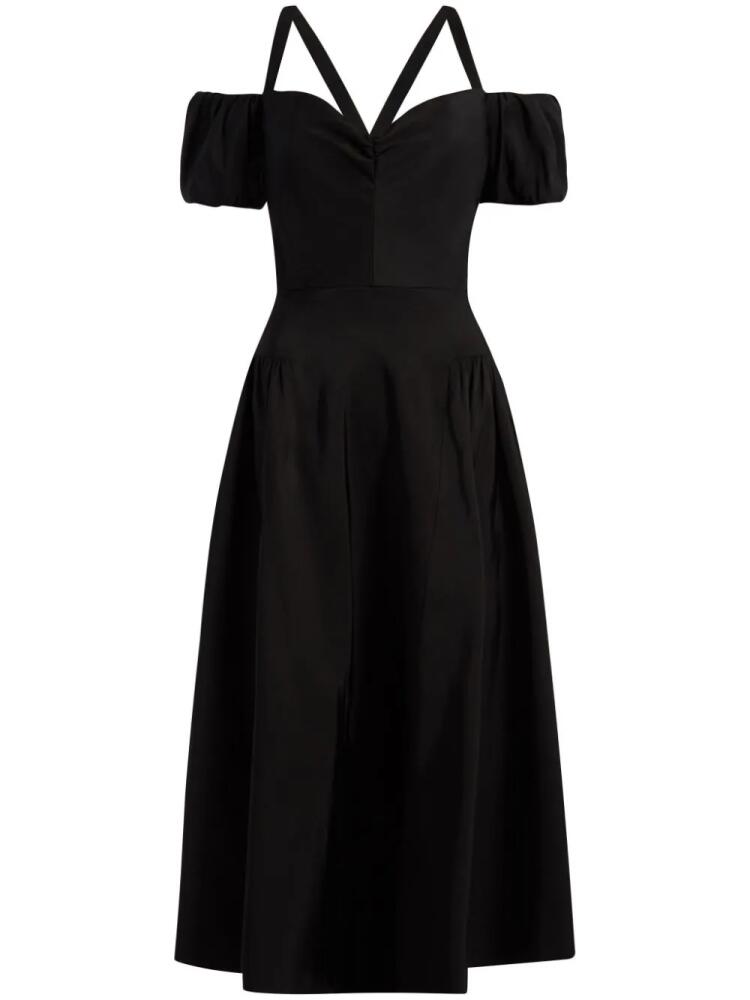 Markarian Jackie off-shoulder midi dress - Black Cover