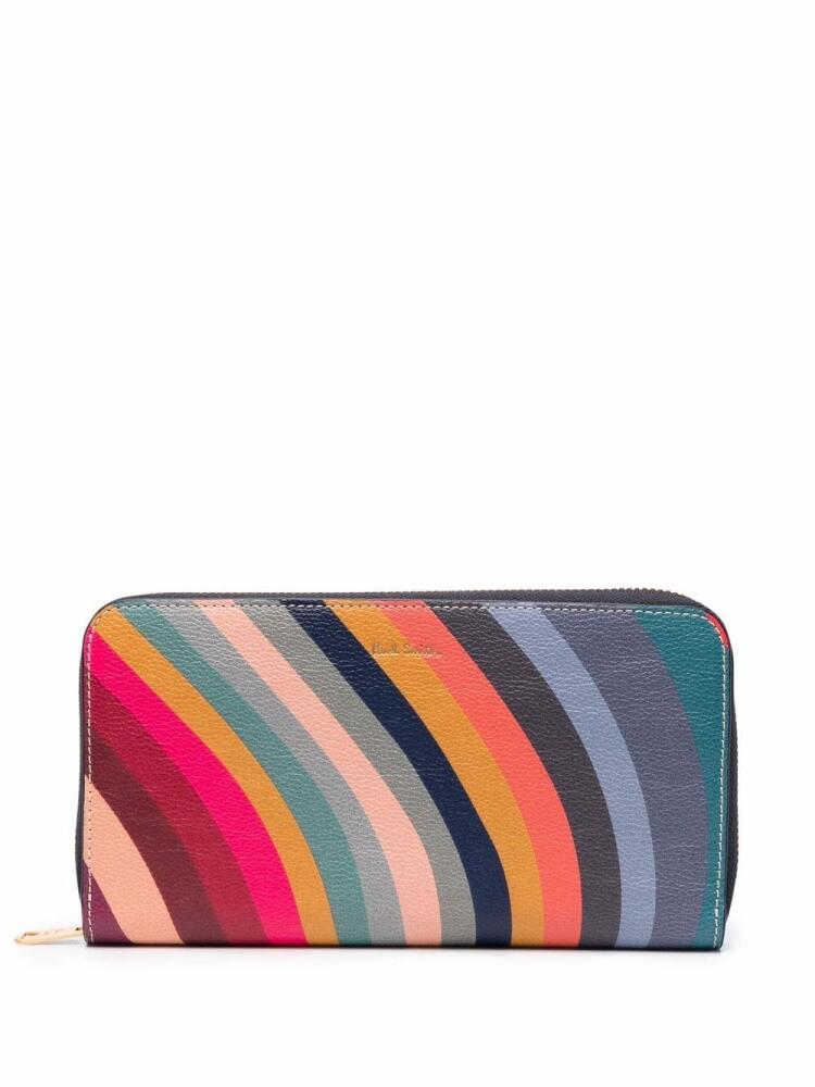 Paul Smith Swirl-print leather wallet - Blue Cover