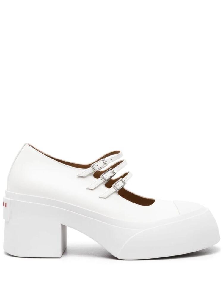 Marni 85mm Mary-Jane loafers - White Cover