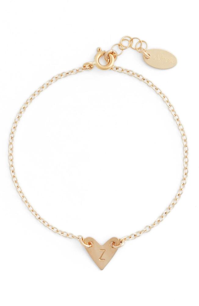 Nashelle Initial Heart Bracelet in Gold-Z Cover