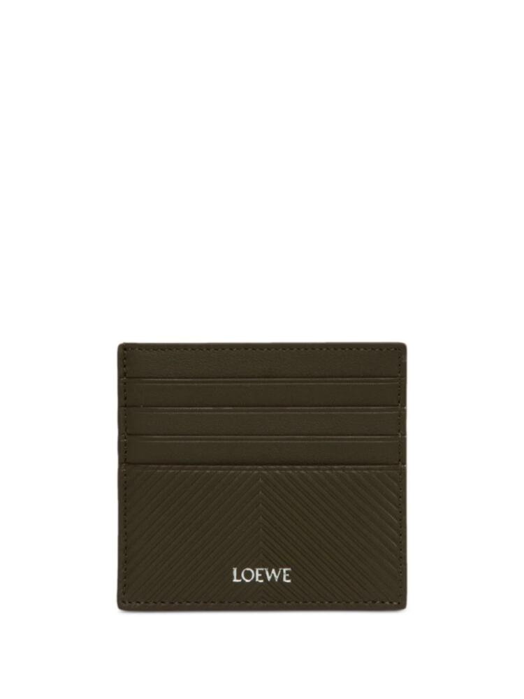 LOEWE stamped card holder - Green Cover