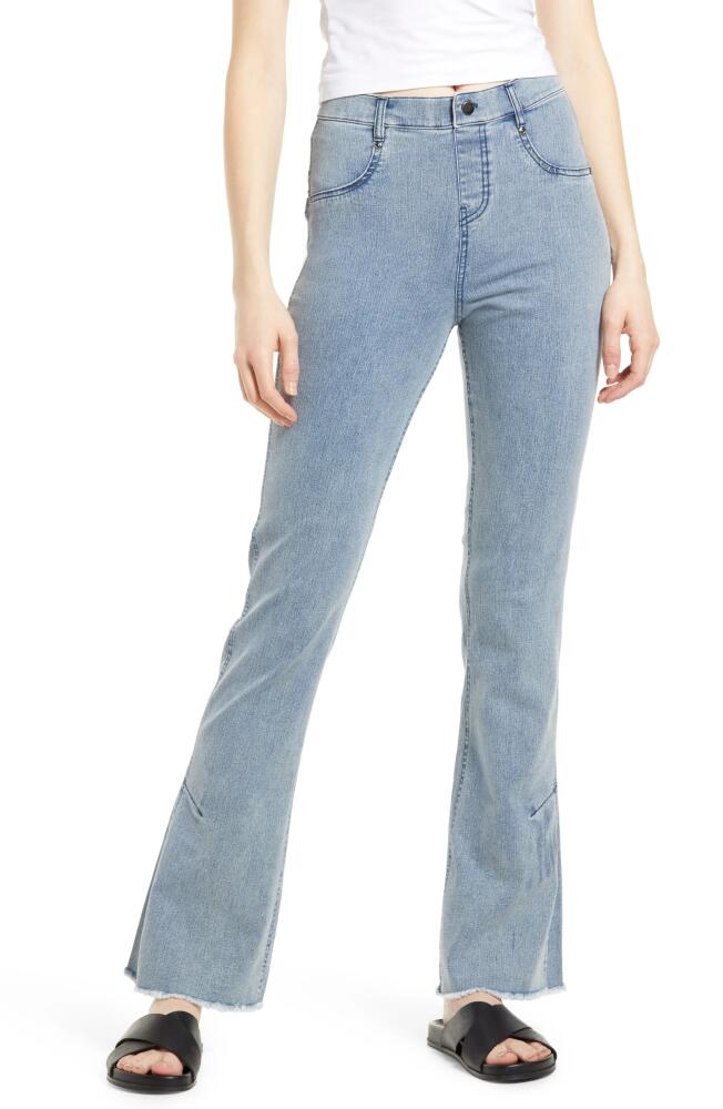 Hue High Waist Flare Denim Leggings in Vintage Blue Cover